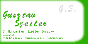 gusztav szeiler business card