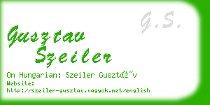 gusztav szeiler business card